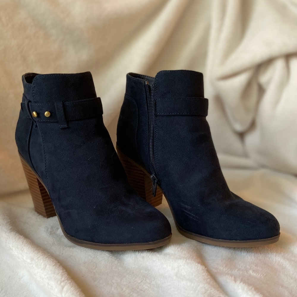 Navy Blue Booties
